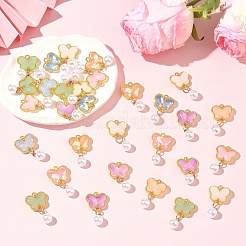 30шт 6 цвета подвески ручной работы лэмпворк&nbsp;LAMP-YW0004-11