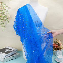 10 ярд ПВХ полиэстеровая сетчатая ткань с рисунком «звезда и луна»&nbsp;DIY-WH0061-012B