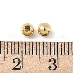 Perles solides en laiton&nbsp;X-KK-WH0034-02C-G