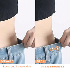 16 шт. 4-х цветные пуговицы-булавки из сплава с принтом кошачьей лапки для джинсов BUTT-GO0002-06