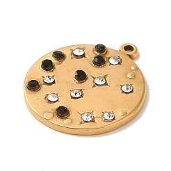 Подвески из нержавеющей стали 304 со стразами&nbsp;LS-STAS-Q309-14G