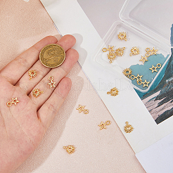 20шт 2 стиля латунные подвески&nbsp;KK-HS0015-55