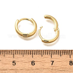 Boucles d'oreilles créoles en laiton plaqué or pour femmes&nbsp;LS-EJEW-C125-09G