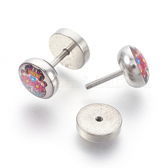 Ушные манометры из нержавеющей стали 304 с винтовым креплением EJEW-L207-P