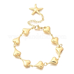 Браслеты из нержавеющей стали 304 для женщин BJEW-P354-01B-G