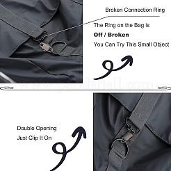 12 fermaglio regolabile in lega bicolore&nbsp;DIY-BC0004-59