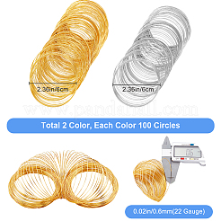 200шт. 2-х цветная стальная проволока с эффектом памяти FIND-SP0002-08