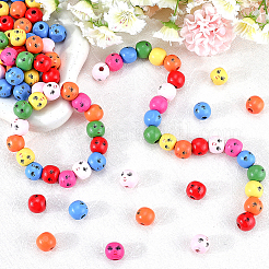 200 шт. бусины из натурального дерева WOOD-GF0002-20