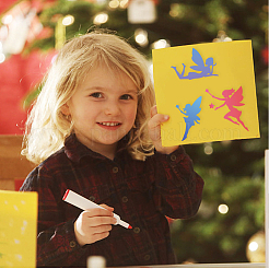 Углеродистая сталь разрезает трафареты DIY-WH0309-280