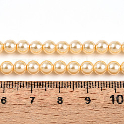 Выпечка из окрашенного перламутрового стекла жемчужные бусинки&nbsp;HY-N002-5mm-A09