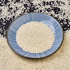 MIYUKIデリカビーズ  シリンダー  日本製シードビーズ  11/0  （db0732)不透明なダーククリーム  1.3x1.6mm  穴：0.8mm  約10000個/袋  50 G /袋&nbsp;SEED-X0054-DB0732