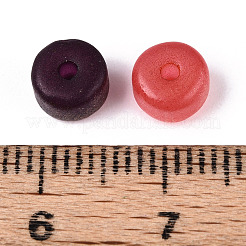 Окрашенные в процессе выпечки непрозрачные стеклянные бусины DGLA-N014-05