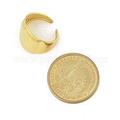 Широкие манжеты из нержавеющей стали 304 для женщин&nbsp;RJEW-G338-20G