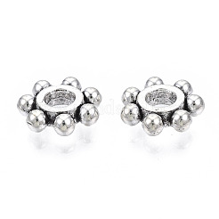 Тибетском стиле сплав Шарики прокладки&nbsp;TIBEB-N005-078