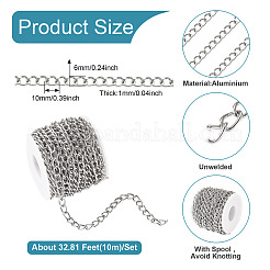 Бордюрные цепи из окисленного алюминия длиной 10 м. CHA-TA0001-27B