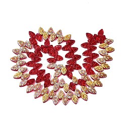 Chapelets de perles en verre transparent électrolytique&nbsp;EGLA-N056-03A-08
