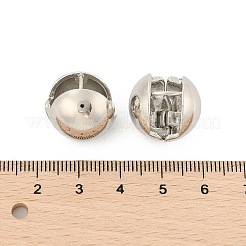 Латунь обруч серьги для женщин EJEW-U041-03P