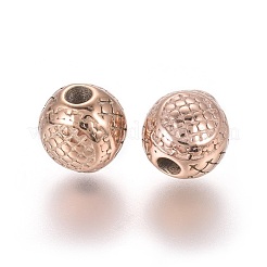 Placcatura ionica (ip) perle in acciaio inossidabile 304&nbsp;STAS-G204-48RG