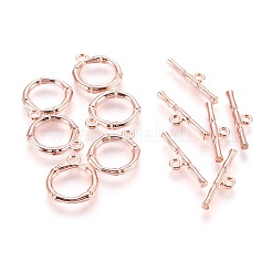 合金マンテル  鉛フリー及びカドミウムフリー  ローズゴールド  サイズ：リング：約20.5x17mm  穴：2mm  バー：26x6x3mm  穴：2mm&nbsp;PALLOY-EA9143Y-RG-RS