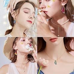 28pcs 7 couleurs pendentifs en résine transparente&nbsp;RESI-FS0002-45