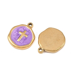 Подвески из нержавеющей стали 304 с эмалью STAS-P425-01G-06