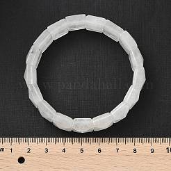 Квадратные бусины из натурального кварца BJEW-C097-06W