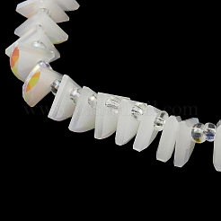 Стеклянные бусины с гальваническим покрытием &nbsp;EGLA-S176-05A-B11