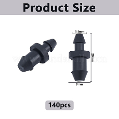 140 pièce de connecteur à barbes d'irrigation en plastique PE&nbsp;FIND-DC0008-54