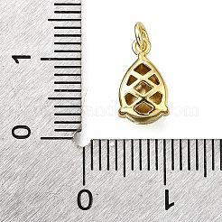 Латунь стекло амулеты KK-V011-31G