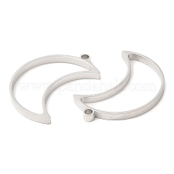 Подвески в форме луны из нержавеющей стали марки 304 с открытым задним безелем STAS-Z040-07P