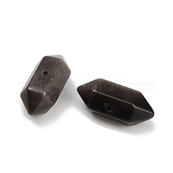 Perline di ossidiana d'argento naturale&nbsp;GG-CBAC435-04