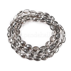 Стеклянные бусины с гальваническим покрытием  EGLA-B005-01A-PL02