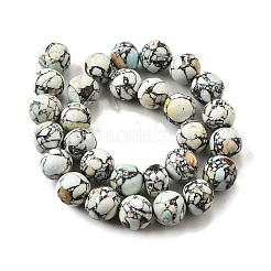 Синтетических нитей бирюзовые бусы G-F791-D01-02A