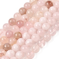 Натуральный мадагаскар розовый кварц бисер пряди&nbsp;LS-G-B167-A08-10mm