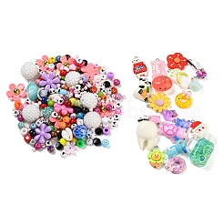 Набор подвесок из акриловых бусин и смолы&nbsp;FIND-XCP0002-59