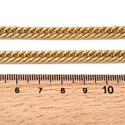 Colliers à maillons cubains en acier inoxydable 304 de 5.5 mm pour hommes&nbsp;NJEW-B134-08A-G