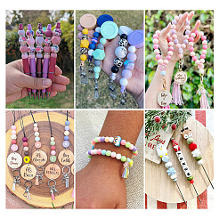 150шт 15 стиля силиконовые бусины SIL-TA0001-25