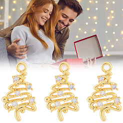 14шт латунные подвески с микропаве и кубическим цирконием&nbsp;KK-BBC0022-14