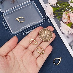 4 пара латунных серег с микропаве из прозрачного кубического циркония с застежкой-молнией&nbsp;KK-BBC0021-97G