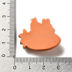 Cabochon decoden in resina opaca a tema animale coniglio&nbsp;CRES-B020-01C