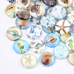 Flatback стеклянные кабошоны для поделок проектов GGLA-S047-01D