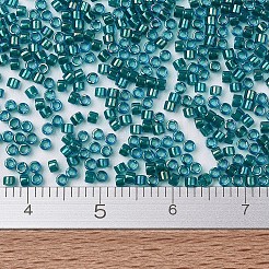 MIYUKIデリカビーズ  シリンダー  日本製シードビーズ  11/0  （db1764)エメラルドライニングアクアアブ  1.3x1.6mm  穴：0.8mm  約20000個/袋  100 G /袋&nbsp;SEED-J020-DB1764