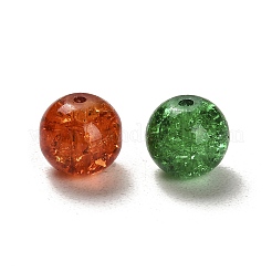 Perle di vetro crackle trasparente&nbsp;CCG-MSMC0002-02-M