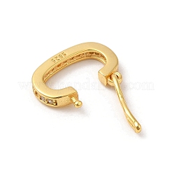 Покрытие стойки 925 застежка-твистер из стерлингового серебра STER-E056-026G-A