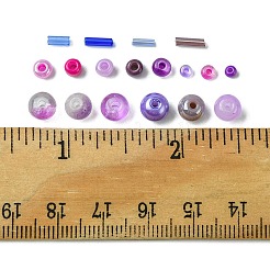Kit per la ricerca di gioielli con perline rotonde in vetro fai da te e perline&nbsp;DIY-FS0005-95