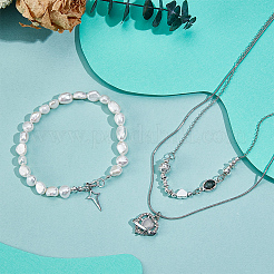 4 pz. 925 fermagli a S in argento sterling&nbsp;STER-BC0004-03A