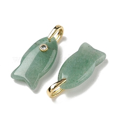 Colgantes naturales aventurina verde&nbsp;G-A297-01G-20