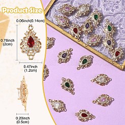 Латунные соединители с кубическим цирконием&nbsp;KK-YW0003-49LG-01