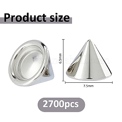 2700pcs poussoirs d'oreilles en plastique&nbsp;FIND-FH0017-99B