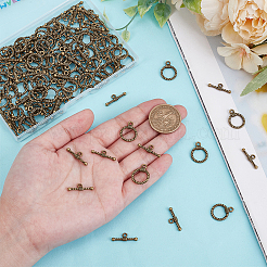 150 шт. застежки из сплава в тибетском стиле&nbsp;FIND-GO0002-99AB